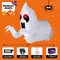 Halloween Inflatable Ghost Broke Out from Window with Built-In Rotating Red Led,Blow up Flying Ghost for Halloween Window Decor,Halloween Outdoor, Yard, Garden, Lawn Party Decoration(3 FT)
